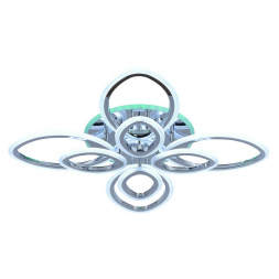 Потолочная светодиодная люстра Profit Light 8055/4+4 CHR