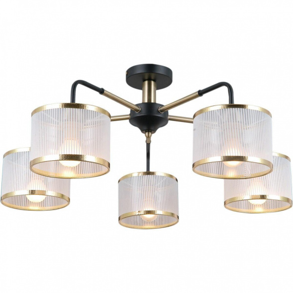 Потолочная люстра Illumico IL0337-5CSQ-79 BK AB