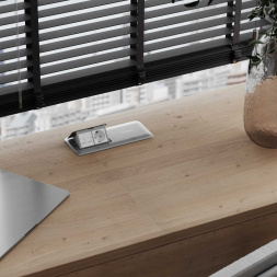 Выдвижной розеточный блок на 8 модулей Werkel серебряный W8078065 4690389211737