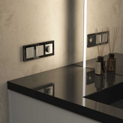 Рамка Werkel Diamant на 3 поста черный W0031208 4690389172762