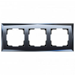 Рамка Werkel Diamant на 3 поста черный W0031208 4690389172762