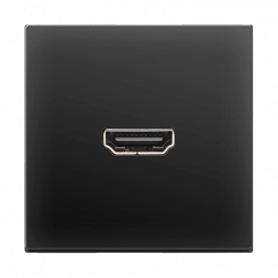 Розетка Werkel HDMI черная матовая WL08-60-11 4690389111051