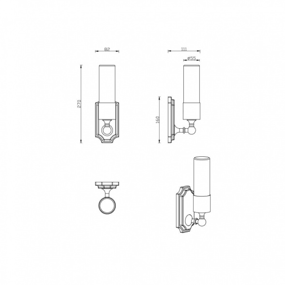 Бра Lucia Tucci Vet W5850.1 Chrome
