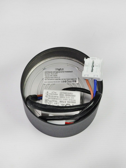 Потолочный светодиодный светильник Elvan NLS-2337-6W-NH-Bk