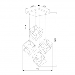 Подвесная люстра TK Lighting 2778 Alambre