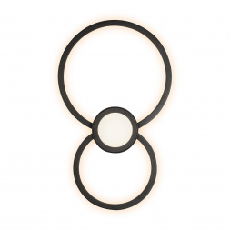 Настенно-потолочный светодиодный светильник iLedex Galaxy X046124 24W 3000K BK