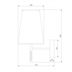 Бра Eurosvet Milazzo 60137/1 хром