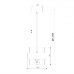 Подвесной светильник Eurosvet Arcada 50243/1 50243/1 черный