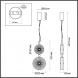Подвесной светодиодный светильник Odeon Light Exclusive Caramella 5412/13LB