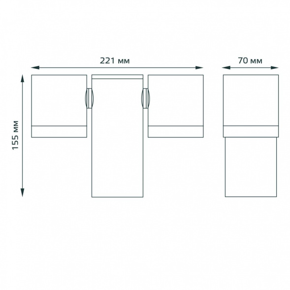 Уличный настенный светильник Gauss Sonata GD152