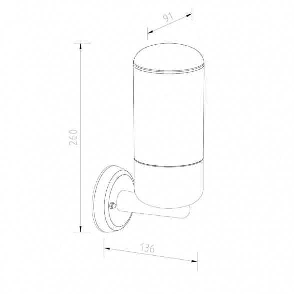Уличный настенный светильник Escada 30005W/01
