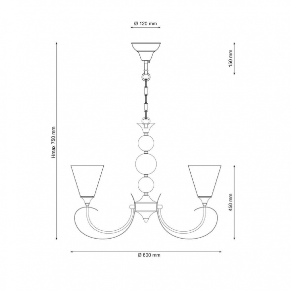 Подвесная люстра Lucia Tucci Mandoria 099.3