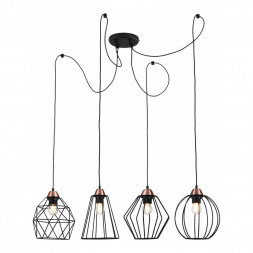 Подвесная люстра Illumico IL2001-4PC-05 BK Rose GD