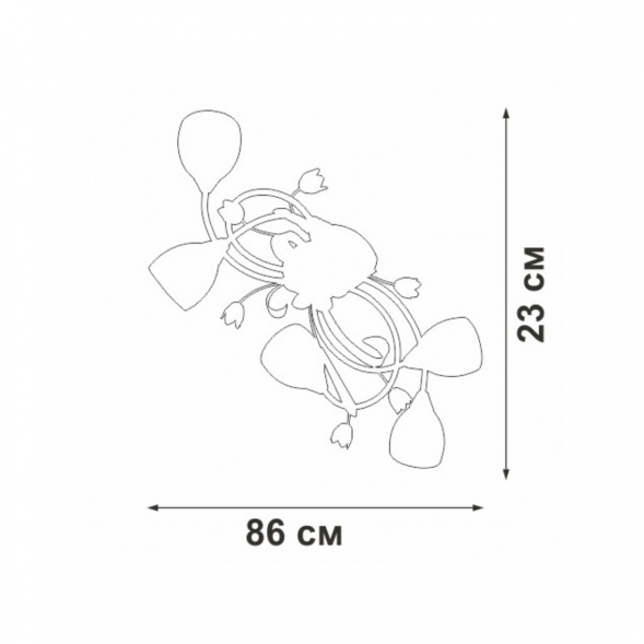 Потолочная люстра Vitaluce V1467-0/6PL