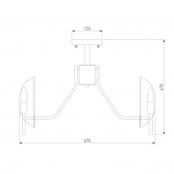 Потолочная люстра Eurosvet Rocco 60135/6 латунь