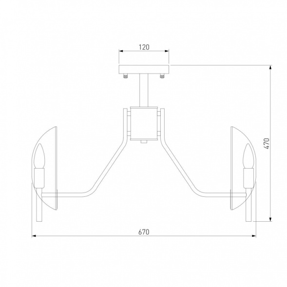 Потолочная люстра Eurosvet Rocco 60135/6 латунь