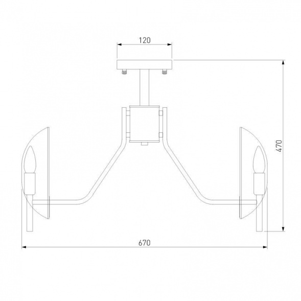 Потолочная люстра Eurosvet Rocco 60135/6 латунь