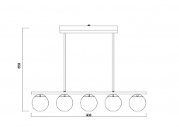 Подвесная люстра Freya Zing FR5199PL-05BS