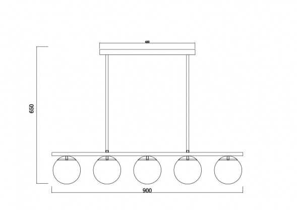 Подвесная люстра Freya Zing FR5199PL-05BS