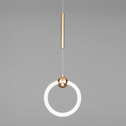 Подвесной светодиодный светильник Eurosvet Rim 90165/1 золото