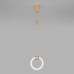 Подвесной светодиодный светильник Eurosvet Rim 90165/1 золото