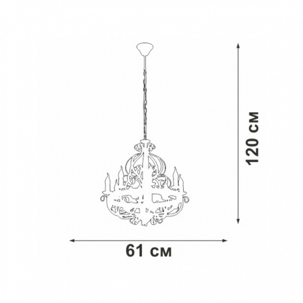 Подвесная люстра Vitaluce V1166/8