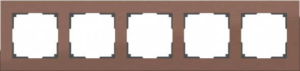 Рамка Werkel Aluminium на 5 постов алюминий коричневый WL11-Frame-05 4690389073724
