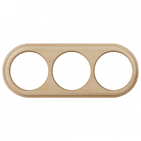 Рамка Werkel Legend на 3 поста светлый бук W0035224 4690389166587