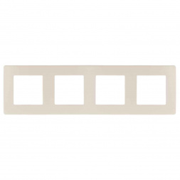 Рамка 4-постовая ЭРА 12 сатин слоновая кость 12-5104-02 Б0052530