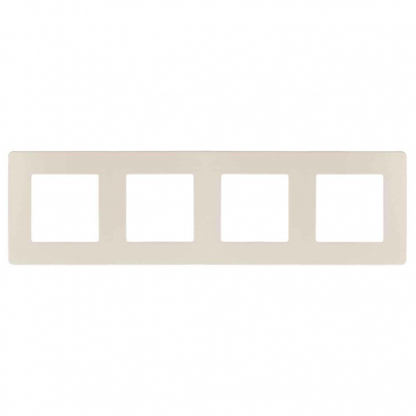 Рамка 4-постовая ЭРА 12 сатин слоновая кость 12-5104-02 Б0052530