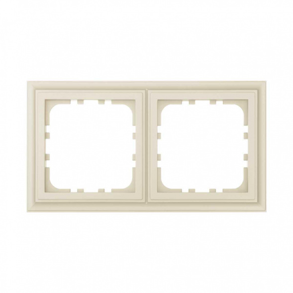 Рамка 2-постовая LK Studio (бежевый матовый) LK80 CLASSIC, 894202-1