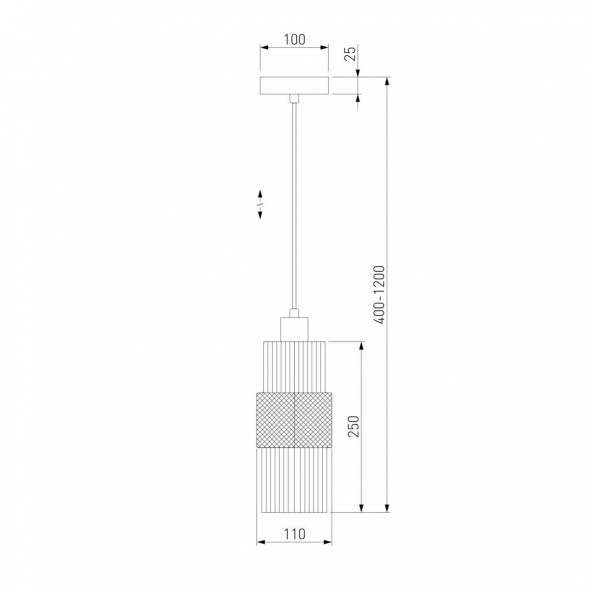 Подвесной светильник Eurosvet Soho 50209/1 хром