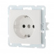 Розетка LK Studio с з/к, со шторками (белый) LK60 863204-1