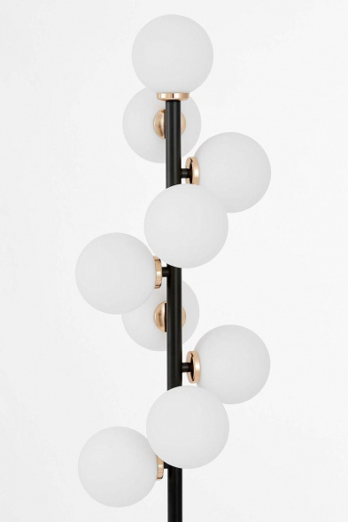 Торшер Lumina Deco Marsiada LDF 6033-9 BK+F.GD