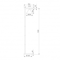 Уличный светодиодный светильник Elektrostandard Bevel 90317/1 a068473