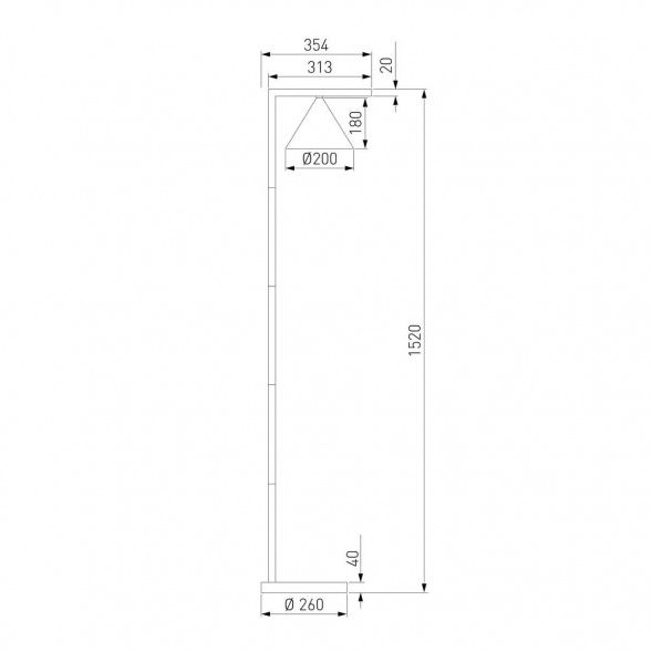 Уличный светодиодный светильник Elektrostandard Bevel 90317/1 a068473