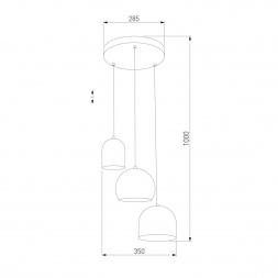 Подвесная люстра TK Lighting 2827 Tempre