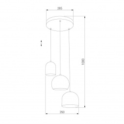 Подвесная люстра TK Lighting 2827 Tempre