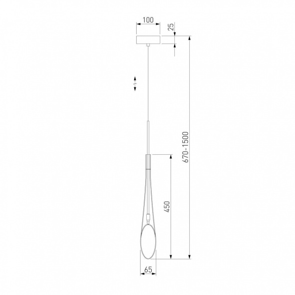 Подвесной светильник Eurosvet Folio 50224/1 дымчатый