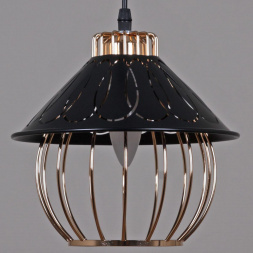 Подвесная люстра Reluce 02503-0.9-03 BK+GD