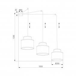 Подвесная люстра TK Lighting 3140 Duo