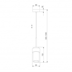 Подвесной светильник Eurosvet Pebble 50264/1 черный