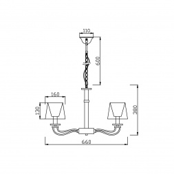 Подвесная люстра Vele Luce Olimpia VL1764L05