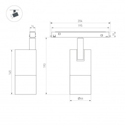Трековый светодиодный светильник Arlight Mag-Flex-Spot-Zoom-R65-15W Day4000 047203
