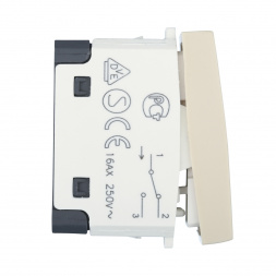 Переключатель LK Studio с двух мест 45х45мм (схема 6) 16 A, 250 B (бежевый) LK45 850801-1