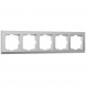 Рамка Werkel Stark на 5 постов серебро W0051865 4690389194979