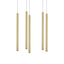 L5T747243 Люстра TUBO LED 25W 1600LM 25G ЗОЛОТО 4000K