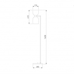 Торшер Eurosvet Tandem 01085/2 никель