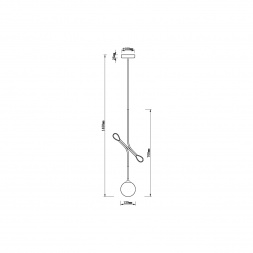 Подвесной светильник Vele Luce Ottava VL5662P01