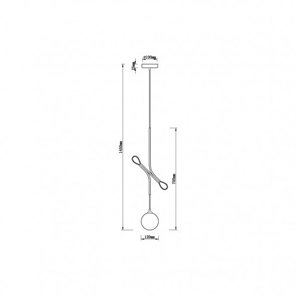 Подвесной светильник Vele Luce Ottava VL5662P01